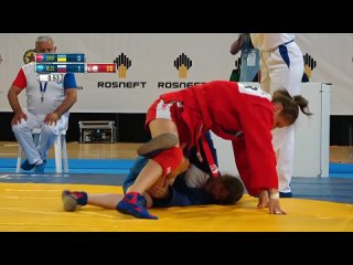 european sambo championships — 2021 final bouts of alena alyokhina and sofia tsibrova